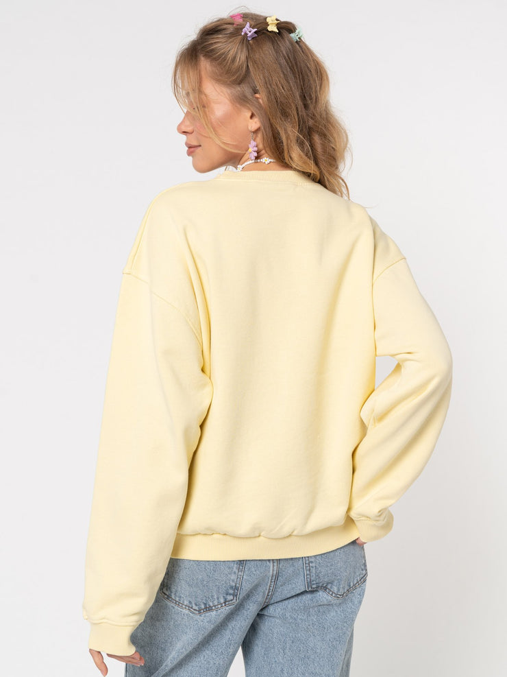 Daisy Gingham Yellow Sweater from Minga London | Shop online at good-times.ae | Online Streetwear and Skate Shop in Dubai