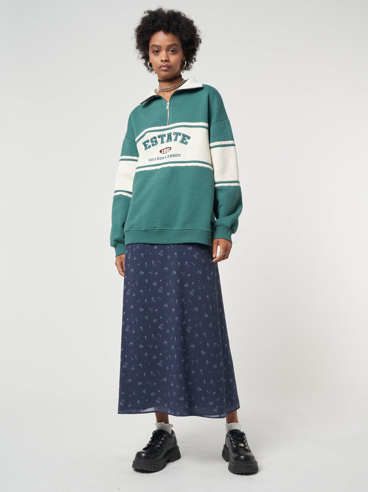 Estate Half-Zip Sweatshirt from Minga London | Shop online at good-times.ae | Online Streetwear and Skate Shop in Dubai