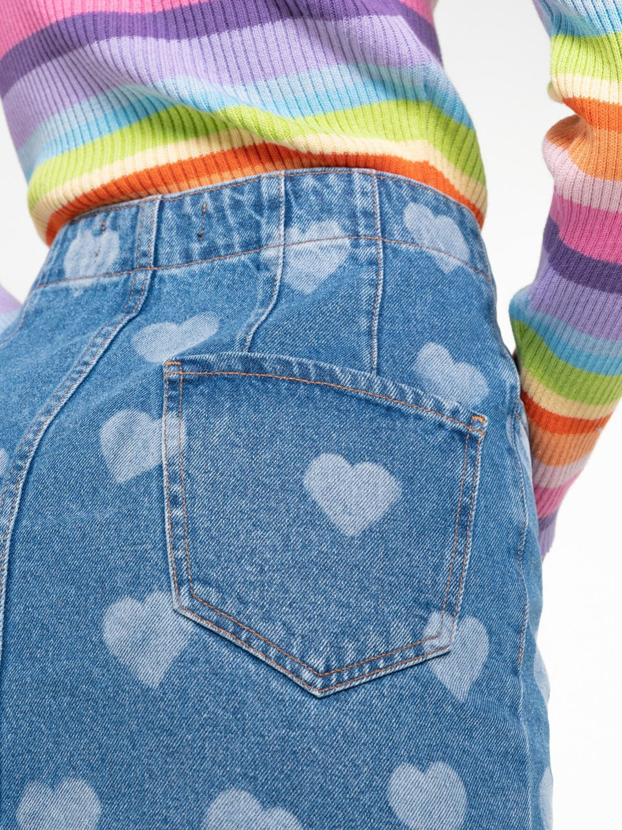 andmary Heart やさしけれ hip denim skirt