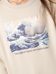Kanagawa Wave Sweater from Minga London | Shop online at good-times.ae | Online Streetwear and Skate Shop in Dubai