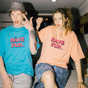 Have Fun T-Shirt, Orange from Taka Original | Shop online at good-times.ae | Online Streetwear and Skate Shop in Dubai