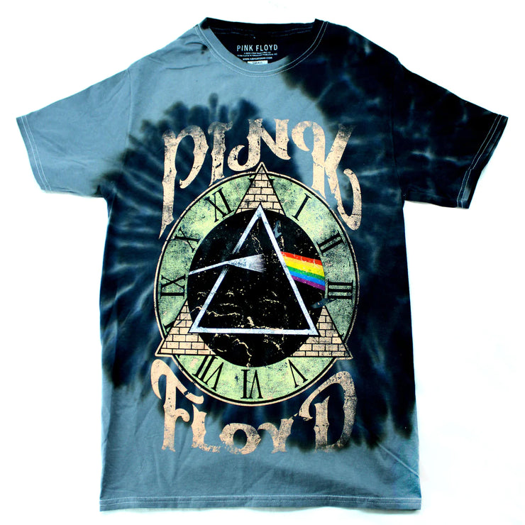 PINK FLOYD Time Gray Tie Dye T-shirt