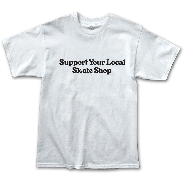 Support Your Local Skate Shop T-Shirt, White from Thank You Skateboards | Shop online at good-times.ae | Online Streetwear and Skate Shop in Dubai