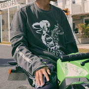 [Eternet 001] Anime Distressed Sweatshirt from Taka Original | Shop online at good-times.ae | Online Streetwear and Skate Shop in Dubai