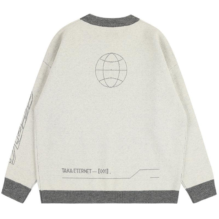 [Eternet 001] Anime Knit Jumper Cream from Taka Original | Shop online at good-times.ae | Online Streetwear and Skate Shop in Dubai