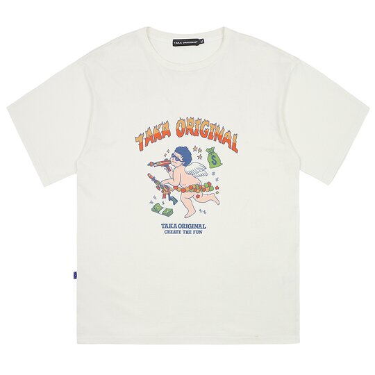 Vintage Angel Print T-Shirt from Taka Original | Shop online at good-times.ae | Online Streetwear and Skate Shop in Dubai