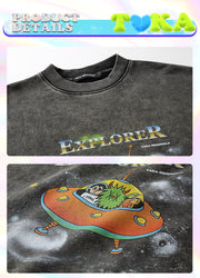 Retro Spaceship Crewneck from Taka Original | Shop online at good-times.ae | Online Streetwear and Skate Shop in Dubai