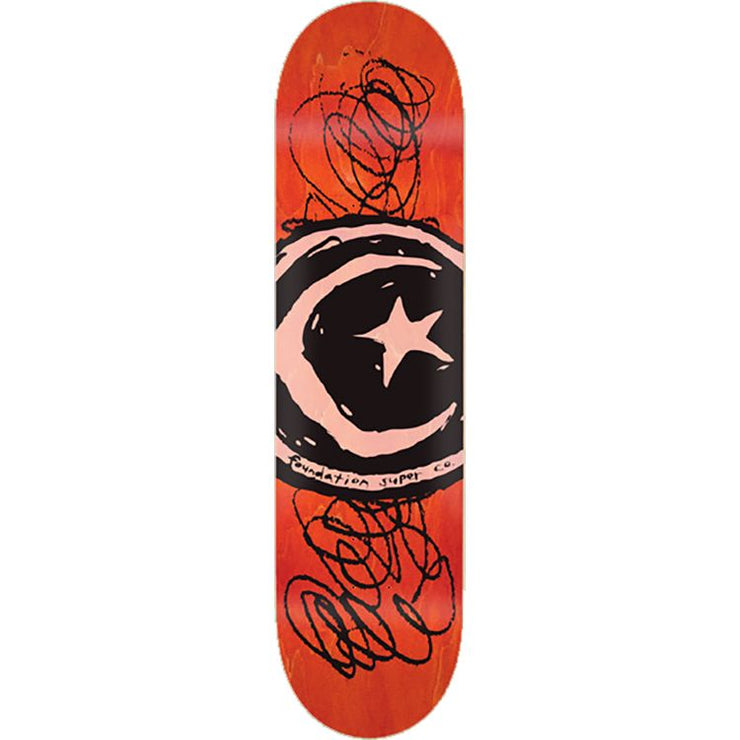 Star & Moon Scribble 8.50 Skateboard Deck