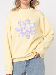 Daisy Gingham Yellow Sweater from Minga London | Shop online at good-times.ae | Online Streetwear and Skate Shop in Dubai