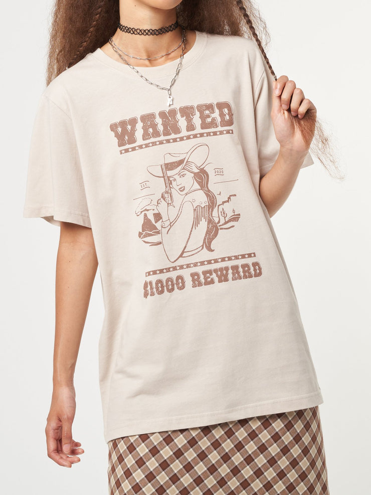 Wanted Cowgirl T-Shirt from Minga London | Shop online at good-times.ae | Online Streetwear and Skate Shop in Dubai