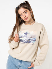 Kanagawa Wave Sweater from Minga London | Shop online at good-times.ae | Online Streetwear and Skate Shop in Dubai