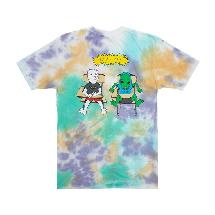 Butz Up Tee, Multi Cloud Wash from Ripndip | Shop online at good-times.ae | Online Streetwear and Skate Shop in Dubai