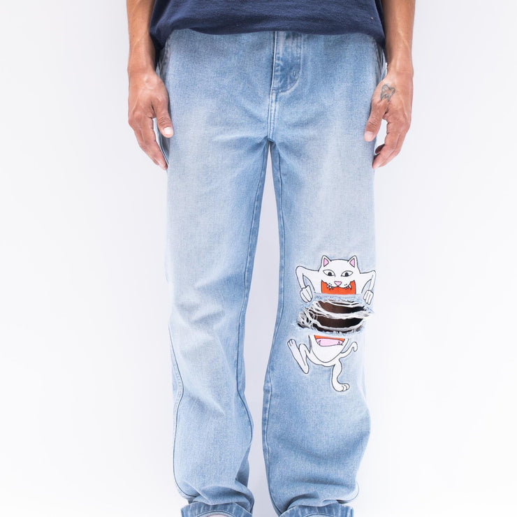 Peace No Love Denim Pants from Ripndip | Shop online at good-times.ae | Online Streetwear and Skate Shop in Dubai