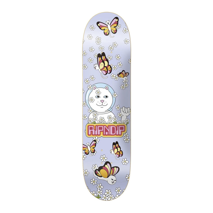 Butterfly 8 Skateboard Deck, Lavender from Ripndip | Shop online at good-times.ae | Online Streetwear and Skate Shop in Dubai