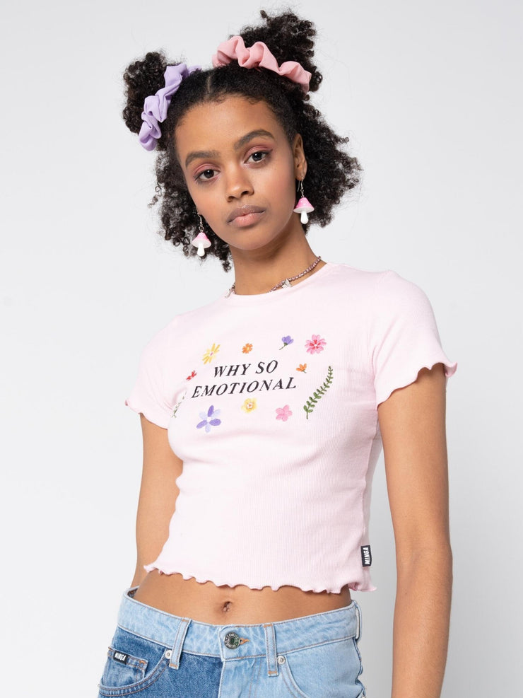 Why So Emotional Crop Top from Minga London | Shop online at good-times.ae | Online Streetwear and Skate Shop in Dubai