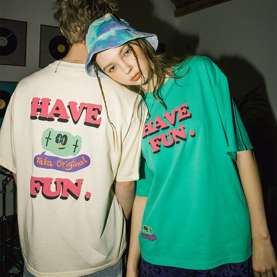 Have Fun T-Shirt, Cream from Taka Original | Shop online at good-times.ae | Online Streetwear and Skate Shop in Dubai