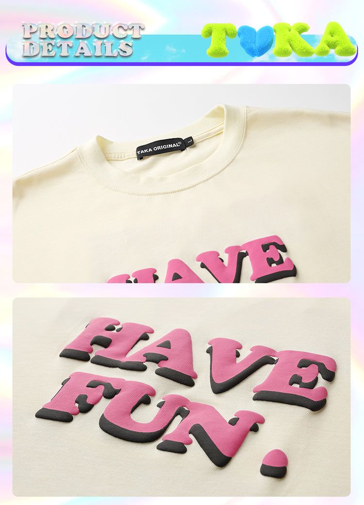 Have Fun T-Shirt, Cream | Taka Original | shop at good-times