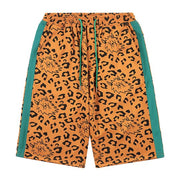 Leopard Print Logo Shorts, Brown from Taka Original | Shop online at good-times.ae | Online Streetwear and Skate Shop in Dubai