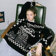 Moody Bob Mosaic Knit Jumper, Black from Taka Original | Shop online at good-times.ae | Online Streetwear and Skate Shop in Dubai