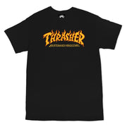 Thrasher Fire Logo T-shirt, Black from Thrasher | Shop online at good-times.ae | Online Streetwear and Skate Shop in Dubai