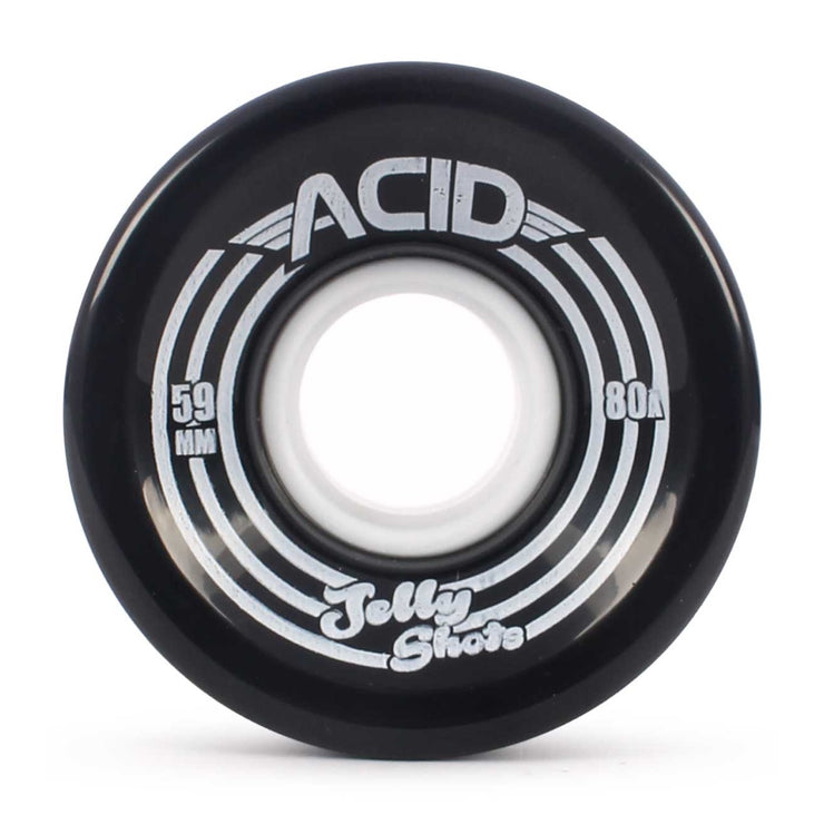 Jelly Shots 59mm 80a Skateboard Wheels - Black from ACID | Shop online at good-times.ae | Online Streetwear and Skate Shop in Dubai