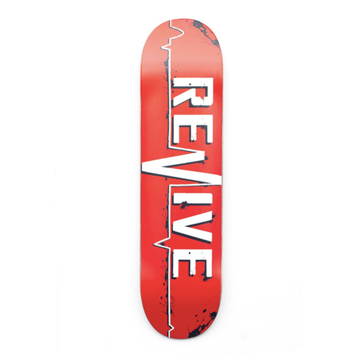 Red Lifeline 8.25 Skateboard Deck from Revive Skateboards | Shop online at good-times.ae | Online Streetwear and Skate Shop in Dubai