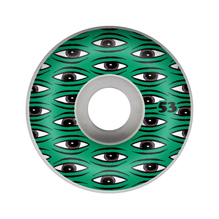 All Seeing 53mm 99a Skateboard Wheels from Toy Machine | Shop online at good-times.ae | Online Streetwear and Skate Shop in Dubai