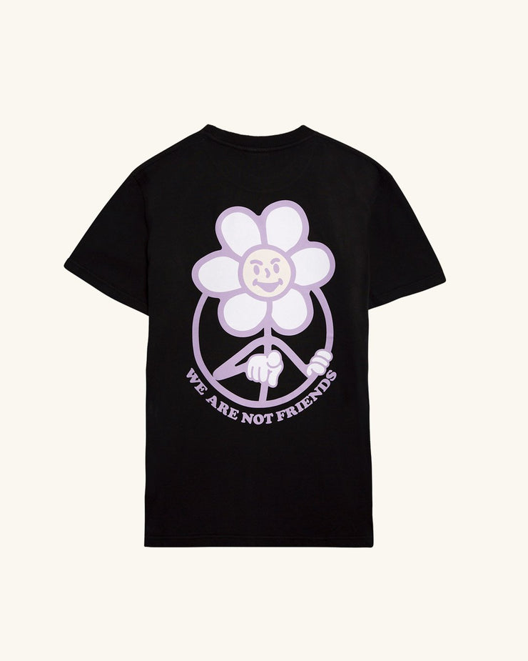 Daisy Purple/Black T-shirt from WE ARE NOT FRIENDS | Shop online at good-times.ae | Online Streetwear and Skate Shop in Dubai