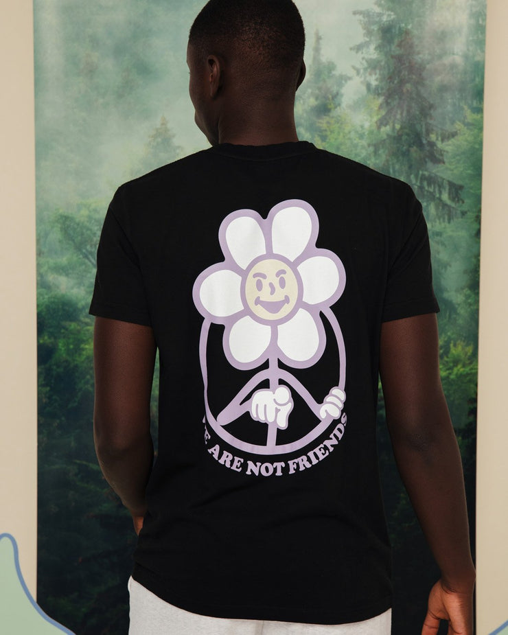 Daisy Purple/Black T-shirt from WE ARE NOT FRIENDS | Shop online at good-times.ae | Online Streetwear and Skate Shop in Dubai